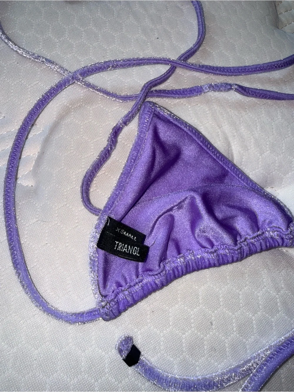 Triangl bikini purple velvet - vinca top size xs